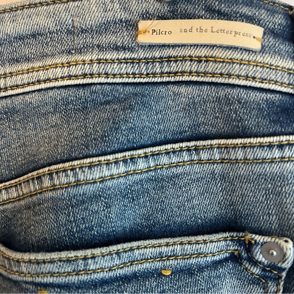 Pilcro & the Letterpress Floral-Bordado Novio Embroidered Boyfriend Jeans US 28 - Picture 15 of 16